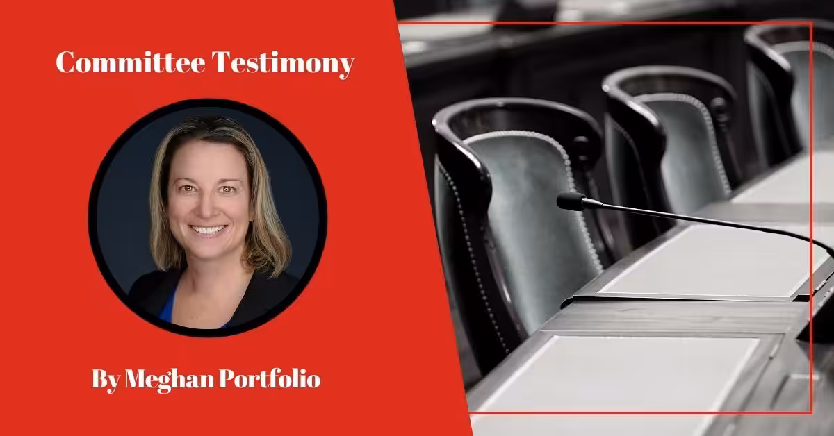 Testimony on SB 907 by Meghan Portfolio